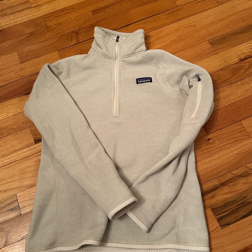 Patagonia Women’s Zip-Up Sweater in Cream